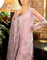 Pakaian Pesta Pernikahan Wanita India Pakistan Etnik Georgette Sutra Bordir Linen Panjang Lantai Model Longgar Salwar Kameez Set
