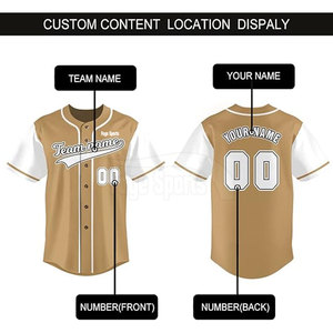 Vêtements de sport réversibles en gros Maillot de baseball 100% polyester Design personnalisé Maillot de baseball - Product Image 4