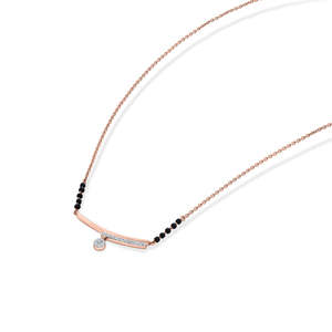 Fine Beaded Necklace <b>Lyric</b> Thread Diamond Tanmaniya - Product Image 5