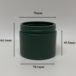 Envase de Plástico HDPE Personalizado, Envase Vacío de 250 ml para Exfoliante Corporal de Lujo, Tarro de Crema Cosmética Verde con Tapa, Fabricación en Vietnam - Product Image 2