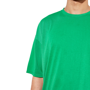 Camisetas holgadas de algodón peinado para hombre y mujer, ropa de calidad Superior con logo personalizado de talla grande, cuello redondo, estilo XXY, 180g - Product Image 6