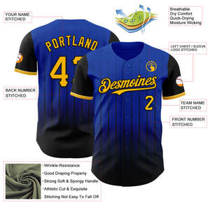 เสื้อเบสบอลของแท้ผ้าแห้งเร็วระบายอากาศได้ดีออกแบบทีมได้ตามต้องการ - Product Image 6