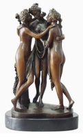 Sculpture bronzée/Figurine Sculpture bronzée nue/nu Sculptures en bronze de petite taille en laiton décoratif produit conceptions en bronze