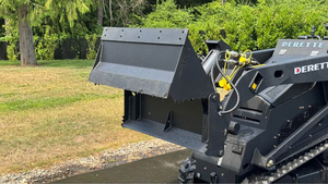 used v1000 25Hp Diesel V1000 Mini Skid Steer with EPA Kubota <b>Engine</b> <b>Stand</b> Behind Mini Compact Crawler Loader - Product Image 6
