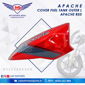 Cubierta de tanque de combustible LH Red para televisores, repuestos de motocicleta Apache de 2W, a la venta, precio barato - Product Image 2