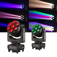 7 Stück 60W RGBW 4in1 DMX 512 LED Wash Zoom Moving Head Licht für Bühne, Club und Bar