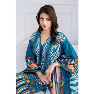 Nouvel arrivage de vêtements décontractés afghans pakistanais Robe de travail imprimée pour femmes Nouveau design de pelouse Shalwar Kameez avec Dupatta - Product Image 6