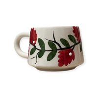 Mug en céramique fait main DG Concept, couleur Orange Vignoble, 180 ml