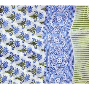 โสร่งผ้าฝ้ายผ้าโสร่งพิมพ์ลายบล็อกผ้าโสร่งผ้าฝ้ายโบโฮผ้าพันคอชายหาดขายส่ง - Product Image 3