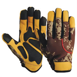 Grano de cuero de vaca Keystone Thumb Rigger Guantes de cuero para conductor Guantes DE TRABAJO Guantes de cuero florales para jardín - Product Image 1