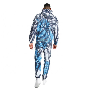 Survêtement de sport de plein air pour hommes du fabricant-Ensemble de pantalons de survêtement à capuche délavés et épais pour l'hiver-Écologique pour le printemps - Product Image 5