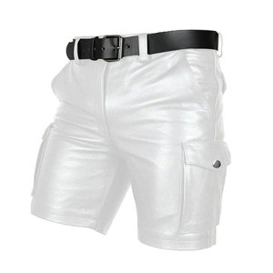 Pantalones Cortos de Cuero para Hombre de Alta Calidad, Más Vendidos, Precio Razonable, Uso Casual, Pantalones Cortos de Cuero para Hombre en Oferta para Venta en Línea - Product Image 2