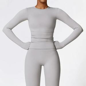 ชุดโยคะ2ชิ้นชุดออกกำลังกายฟิตเนสชุดกีฬากางเกงเลกกิ้งเอวสูงชุดชั้นในกีฬาเสื้อผ้าผู้หญิง - Product Image 5