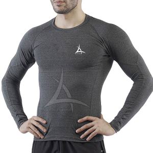 เสื้อคอมเพรสชั่นผู้ชายแบบแห้งเร็ว - เสื้อผ้าออกกำลังกายในยิมที่ระบายอากาศได้ดีและเป็นมิตรกับสิ่งแวดล้อม - Product Image 1