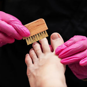 Eco-Friendly Nail <strong>Brush</strong> Beech Wood Boar Bristle <strong>Mini</strong> Toe &amp; Finger <strong>Cleaning</strong> <strong>Brush</strong> for Household Nail Dust Removal - Product Image 5