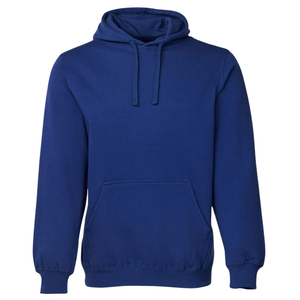 Sweat à capuche unisexe bleu royal en molleton de coton premium, uni, décontracté, streetwear, coupe classique, vente en gros - Product Image 1