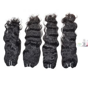 Lot de Cheveux Humains Indiens 100% Remy, Ondulés, Vierge, Double Trame Faite à la Machine, Sans Traitement Chimique, Tissage Profond et Lâche, Extension en Gros - Product Image 1