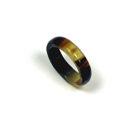 Bague en corne pour fille et femme bijoux naturel écologique corne de boeuf de buffle filles et femme colliers bijoux