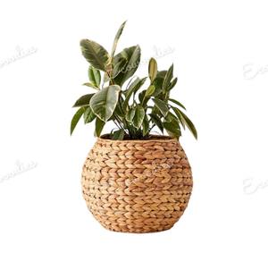 Maceta de tejido de flores de nuevo estilo, macetas de interior ecológicas hechas a mano, macetas de paja de algas marinas - Product Image 6