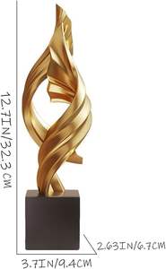 Escultura de Latón Hecha a Mano, Estatua Decorativa Tradicional para el Hogar y la Oficina. - Product Image 3