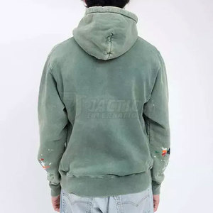 Sudaderas con capucha de lavado ácido básicas para hombre al por mayor de diseño personalizado mejor calidad precio barato sudaderas con capucha de lavado ácido básicas para hombre - Product Image 3