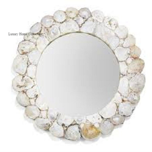 Abstract Design Modern Home Decorative <b>Mirror</b> <b>White</b> and Shiny Polished Color Hotel and Restaurant Bathroom Hanging <b>Mirror</b> - Product Image 1