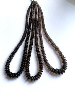 ลูกปัดควอตซ์สโมคกี้ ขนาด 16 นิ้ว คุณภาพสูงสุด AAA ลูกปัดธรรมชาติ สำหรับทำเครื่องประดับอัญมณี - Product Image 2