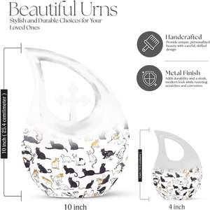 Grossiste Urnes personnalisées pour adulte maman et papa Grandes urnes pour cendres humaines Urnes imprimées de taille personnalisée - Product Image 2