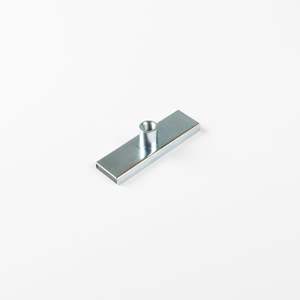 Barra piatta in ferrite dura con inserti filettati M8 - Product Image 1