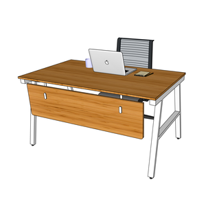 BFAB006-140x80cm ABamboo Minimalist Design Footrest Assembly Required Steel Frame <b>Workstation</b> - Product Image 3