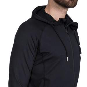 Comfortable 100% Cotton <b>Black</b> <b>Hoodies</b> for Men Made From Premium Cotton, Providing Warmth and Fashionable Style for Winter. - Product Image 5