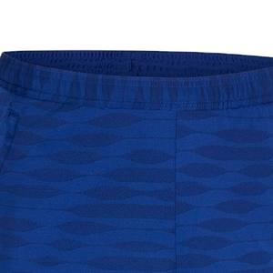 <b>Men's</b> Custom Blue Quick Dry Polyester Athletic Training <b>Shorts</b> Breathable with <b>Red</b> Diagonal Panels Printed - Product Image 2
