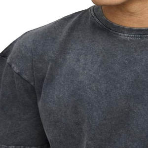 Camisa de lavado de ácido de color sólido informal para hombres y ropa de invierno corta ropa de moda transpirable - Product Image 5