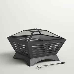 Juego de barbacoa de abeto de Metal de alta calidad de estilo Vintage antiguo, precio barato al por mayor, acero Corten para uso de calentamiento de Patio al aire libre - Product Image 4