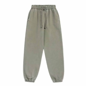Otoño 2025, pantalones de chándal holgados de algodón de cintura alta para mujer - Product Image 1