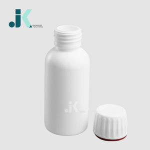 Botella de HDPE de 90 ml para jarabe con tapa garantizada - Soluciones de Empaque JK, Fábrica en Vietnam - M0306 - Product Image 1
