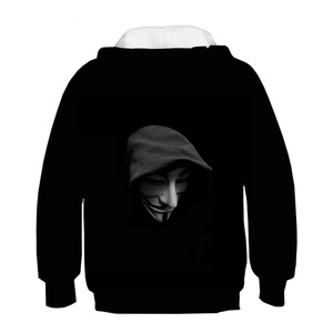 Sudaderas con Capucha de Invierno Negras Sólidas con Sublimación, Bordado e Impresión Frontal, Algodón/Poliéster, Ropa Exterior Masculina al por Mayor - Product Image 4