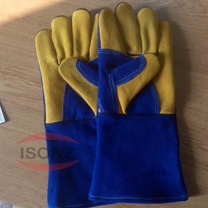 Guantes de Soldadura TIG/MIG de 35 cm, Color Azul, Personalizables, ISONZ Pakistán 2026 - Product Image 2