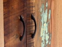 Armoire de rangement pour salle de bain sous évier en bois recyclé naturel de qualité supérieure pour hôtel appartement