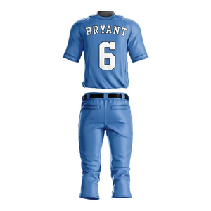 Conjunto de Jersey de béisbol personalizado patrón de sublimación Diseña tu logo número jersey de béisbol uniforme de malla de béisbol - Product Image 4