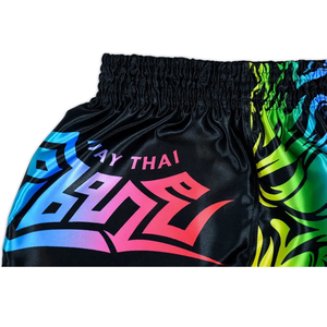 Shorts de Muay Thai personnalisés OEM de haute qualité pour hommes et femmes |   Shorts de kickboxing imprimés par sublimation, en satin, fabrication rapide - Product Image 4