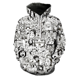 Sweat-shirt à capuche personnalisé 100% polyester, coupe-vent et imperméable, pour homme, style streetwear Harajuku, design graphique. - Product Image 3