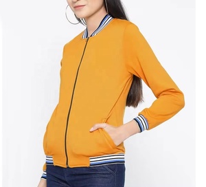 Ropa informal personalizada 2024 de alta calidad profesional Premium nueva ropa de calle de secado rápido estampado colores sólidos bordado chaqueta de mujer - Product Image 3