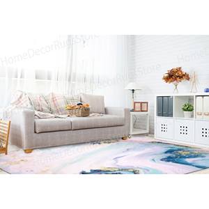 Abstract Marble Printed <b>Rug</b>: Modern, Decorative, <b>Large</b>, Entryway, Bath, <b>Outdoor</b>,Chenille <b>Rug</b> - Product Image 2