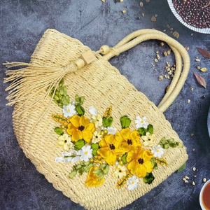 Bolso de mano de moda de jacinto de agua hecho a mano de Venta caliente diseñado con estilo contemporáneo que proporciona un agarre cómodo - Product Image 4