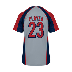 Customizable Classic Polyester <b>Baseball</b> Jersey Breathable Sportswear Uniforms Button Front Available Plus Sizes Casual Factory - Product Image 4