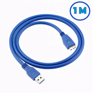 สาย USB 3.0 สำหรับฮาร์ดดิสก์ภายนอก ยาว 1 เมตร ปลอกหุ้มพลาสติก PVC รองรับการชาร์จเร็วและถ่ายโอนข้อมูล พร้อมฟังก์ชั่น 5A - Product Image 3