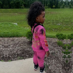 Observex Survêtement Broderie en Détresse Jogging Sweat à Capuche et Jogger Pantalon de Survêtement Ensemble Survêtement Évasé pour Homme - Product Image 3