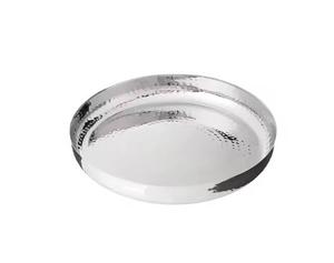 Plateau ovale de luxe en acier inoxydable Grand plateau Golden Collection Tiges en laiton naturel et oxydé et design délicat de Monet - Product Image 6