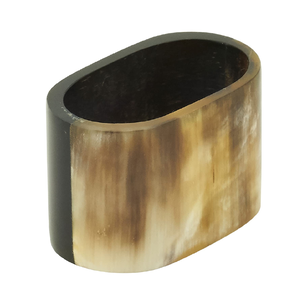 Anneaux de serviette en corne de buffle écologiques les plus vendus, taille et design personnalisables, décoration de table ronde moderne et classique - Product Image 2